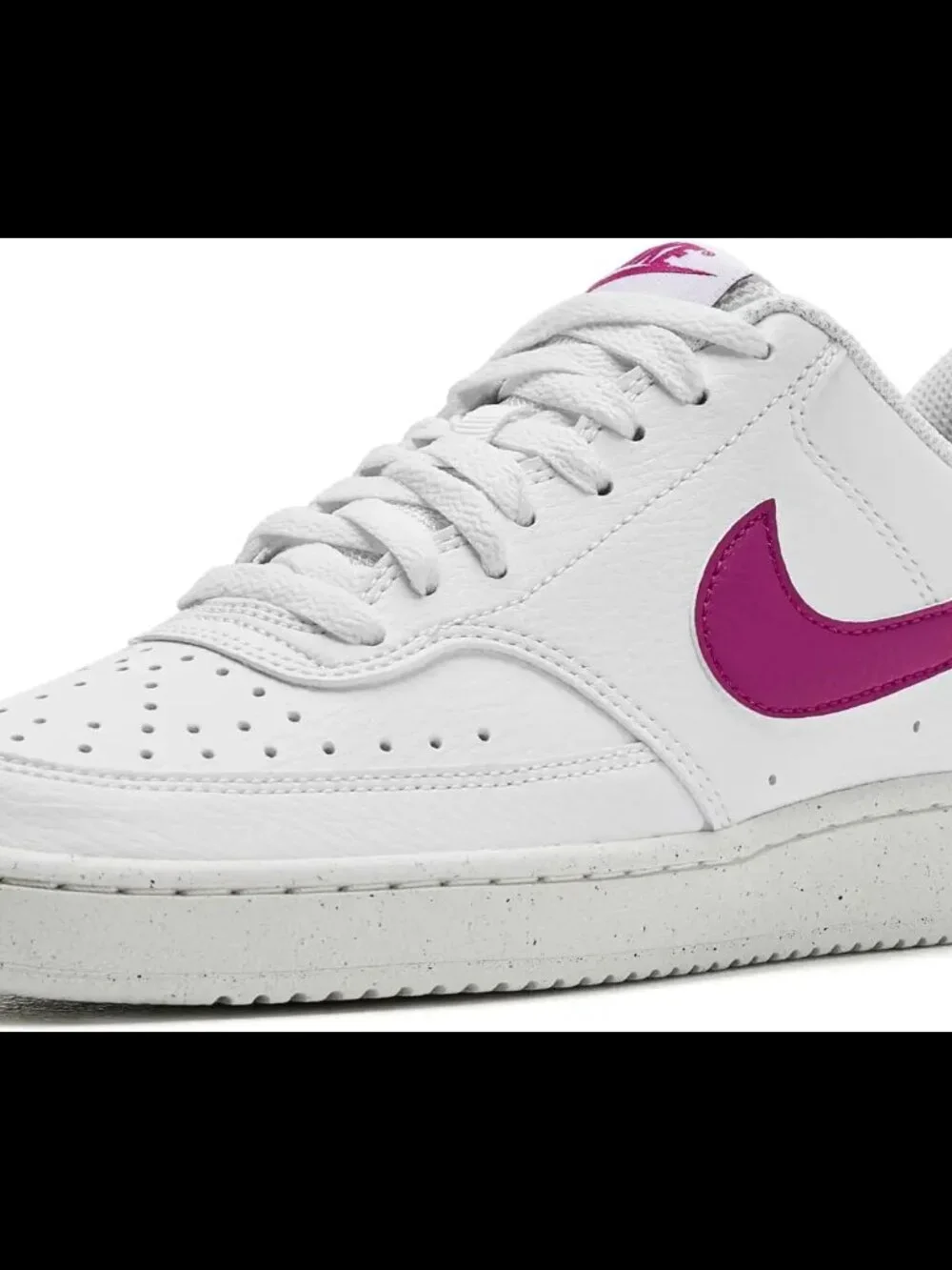 NWT Nike Court Vision Low Women’s Size 6 – White/Plum – Tags & Box
